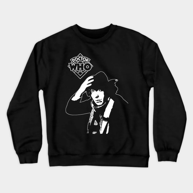 4th Doctor Tom Baker Crewneck Sweatshirt by Diversions pop culture designs